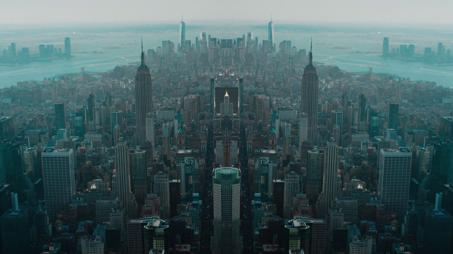 pohled na velkoměsto z výšky